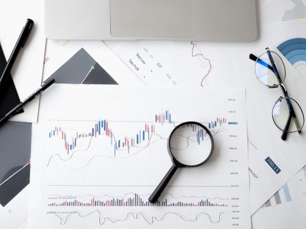 Graphique cours de bourse